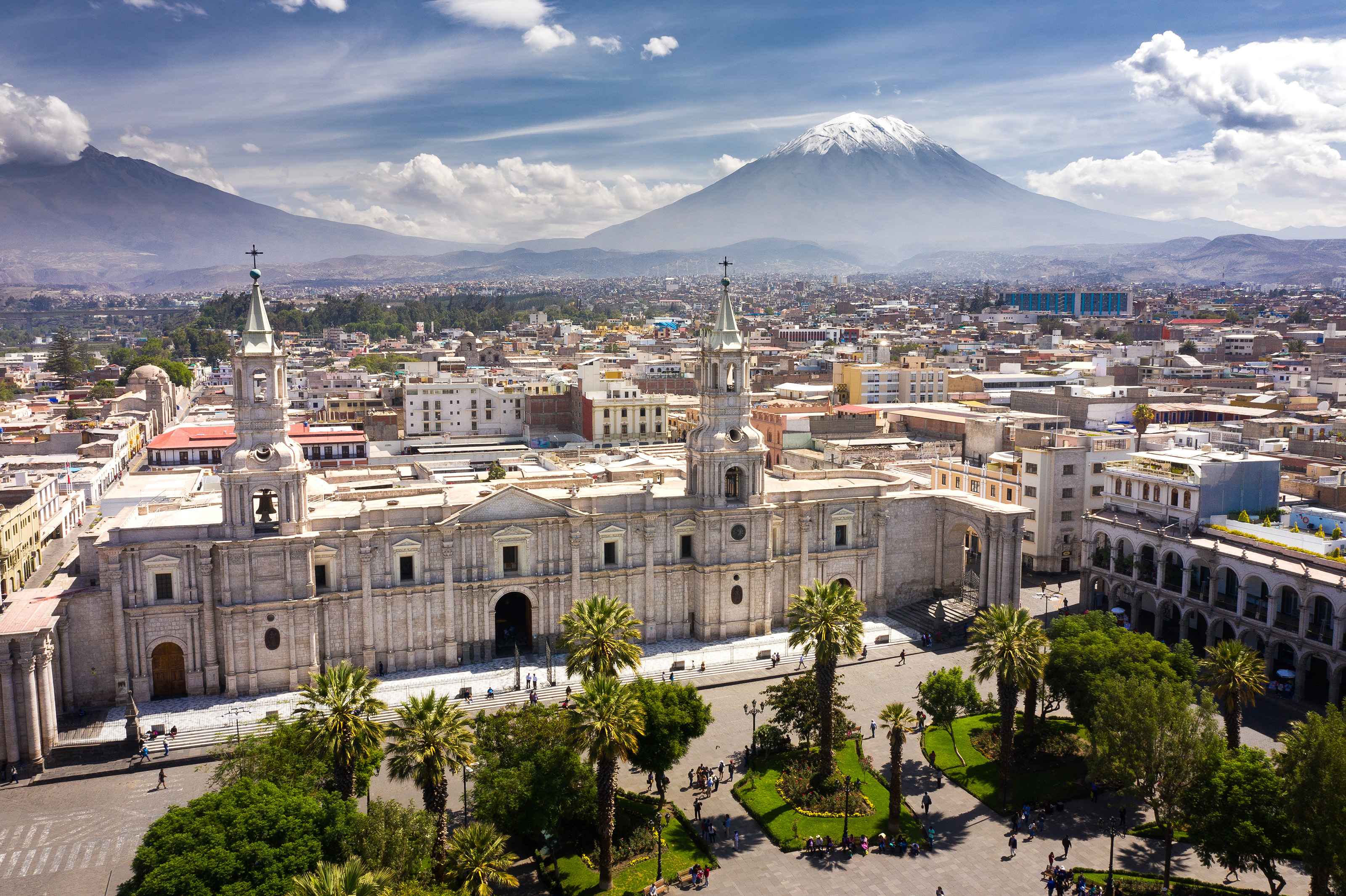 El Misti Volcano overlooking the city of Arequipa