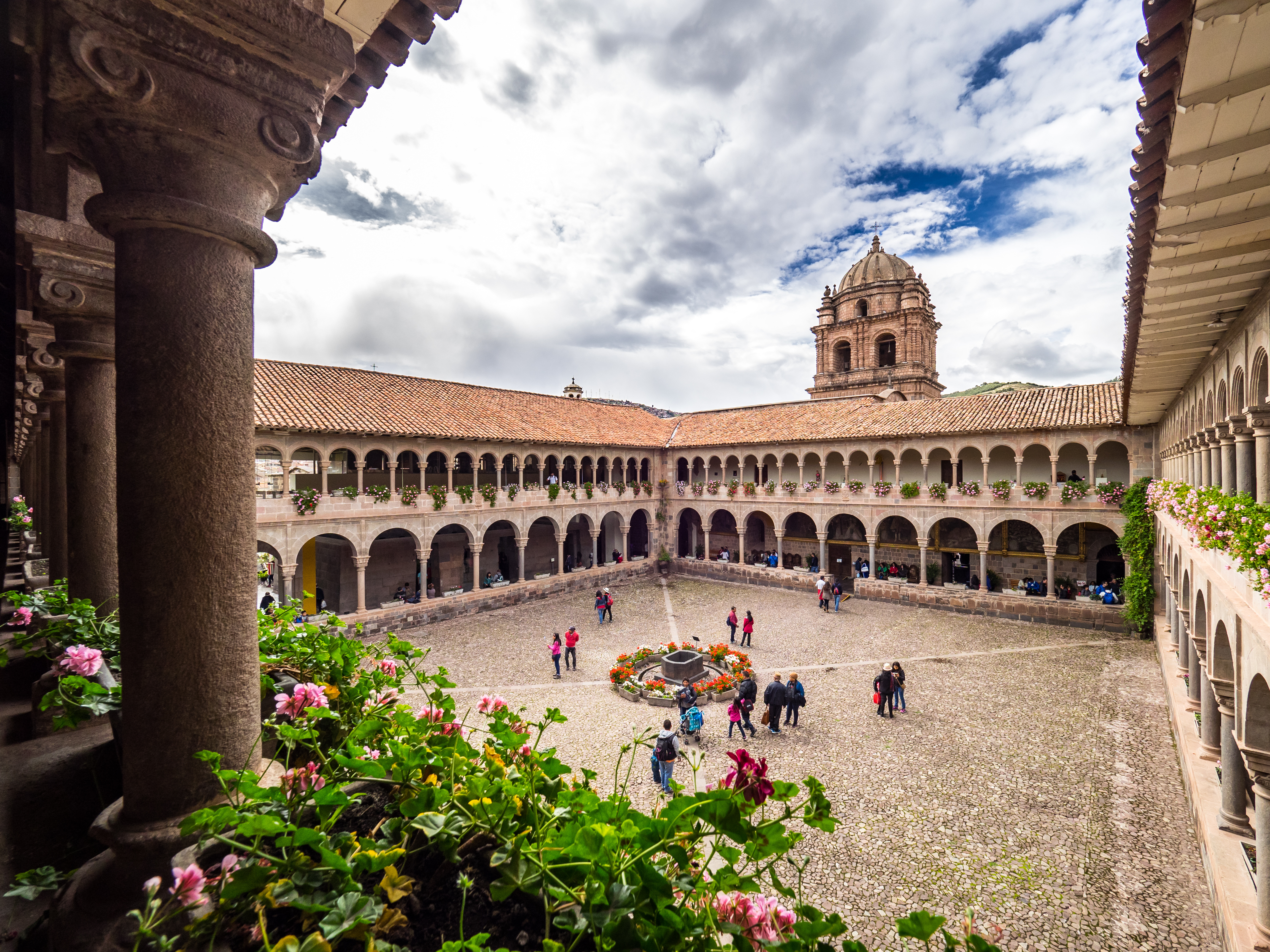 The courtyard of Qorikancha