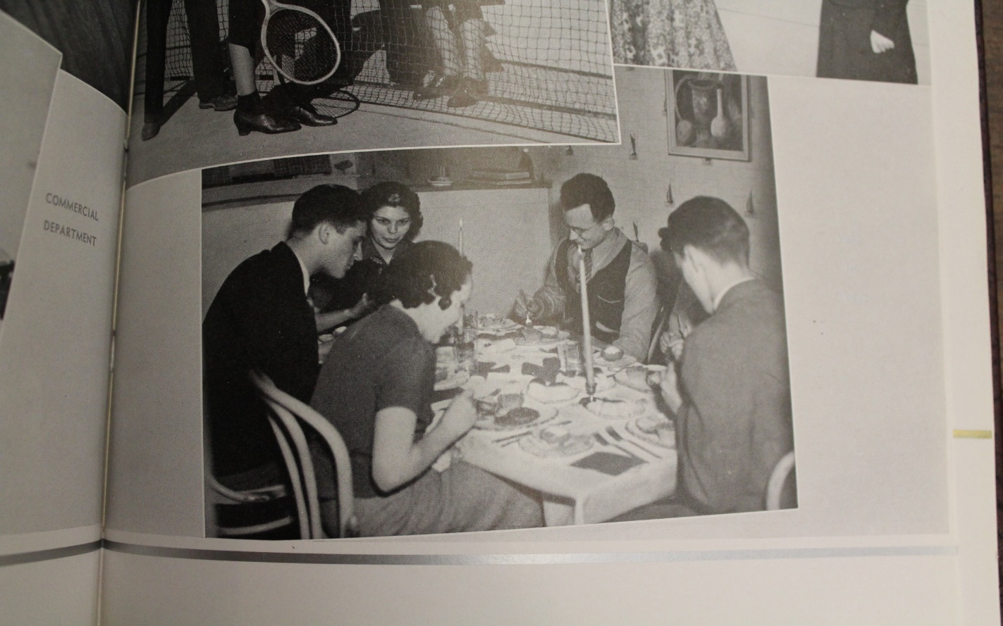 first picture in the yearbook of the cafeteria