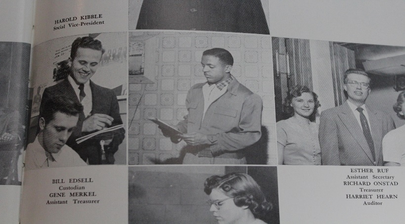 yearbook from 1923 showing a picture of a minority student