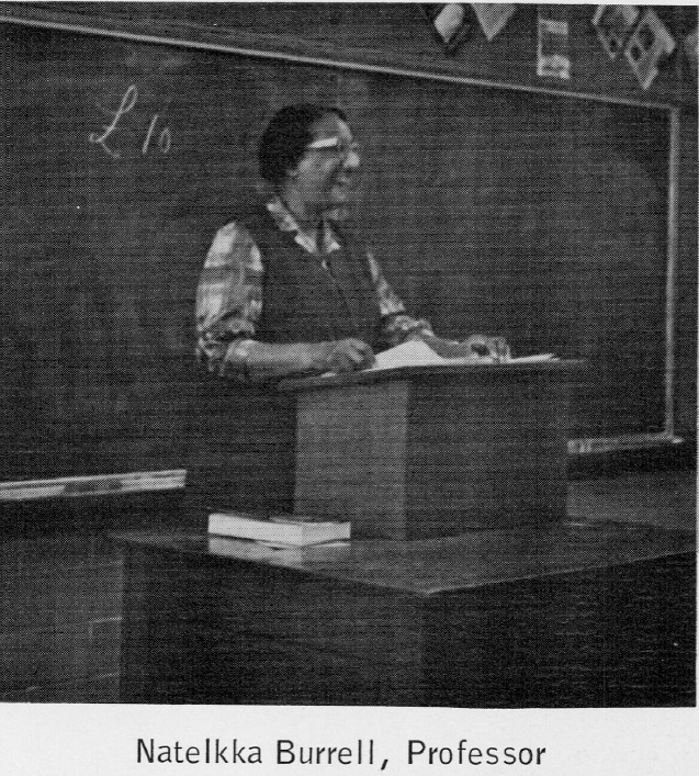 First Black Faculty Member Natelkka Burrell